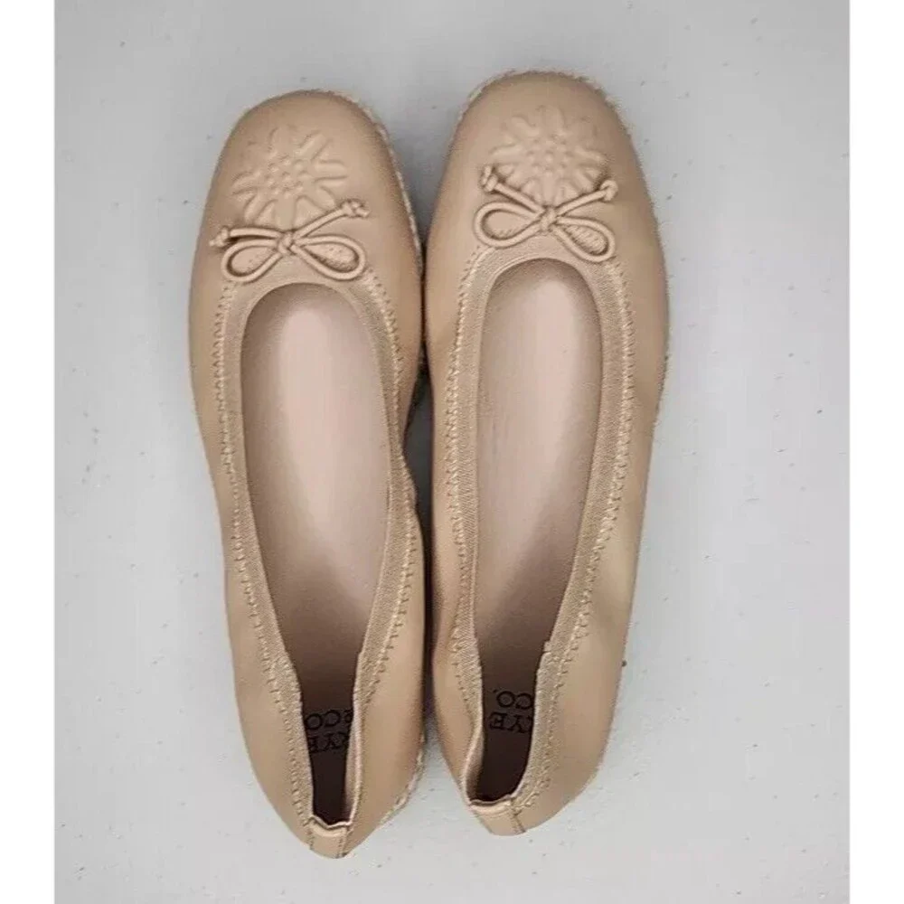 NWOB Frye and Co Willow Ballet Flats Espadrilles Slip On Square Toe Women's 7.5